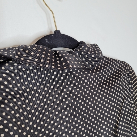 J.Crew 100% Black and White Polka Dot Dress - Picture 5 of 6